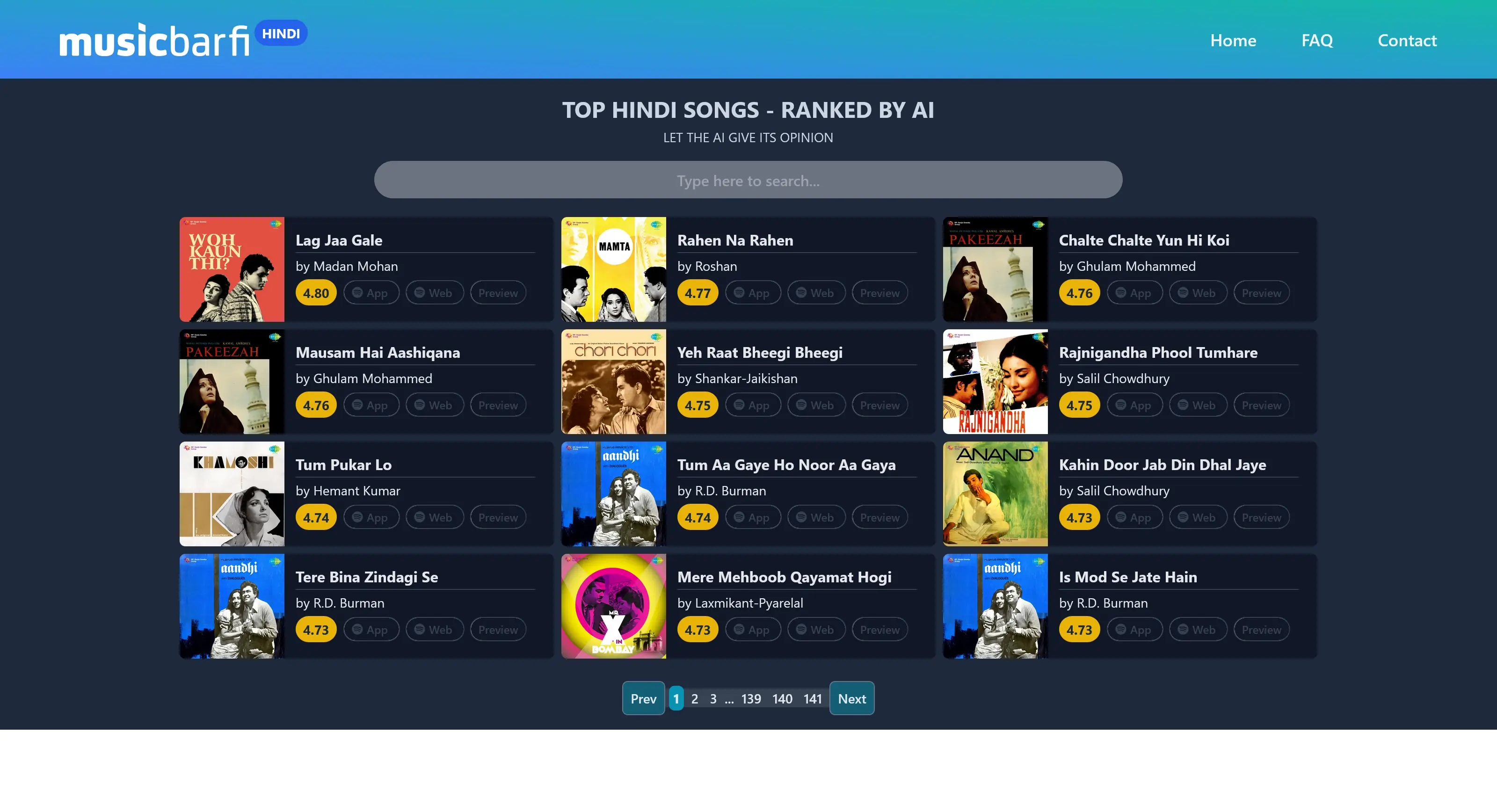 Musicbarfi Hindi website