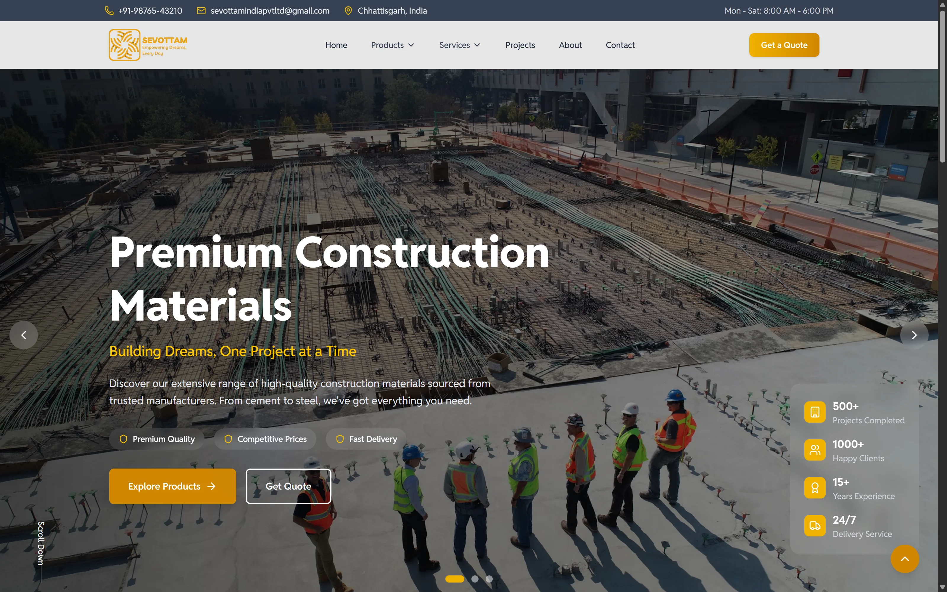 Sevottam India Pvt. Ltd. website